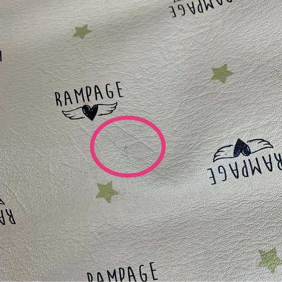 NWT Rampage Wing Logo Shoulder Bag Tote Purse Carryall Roomy Almond Weekender - Picture 15 of 15